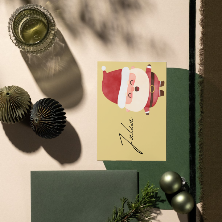 Gratis naamkaartjes voor op de kersttafel!