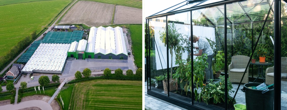 Tuinkassen bij Groencentrum Witmarsum nabij Harlingen