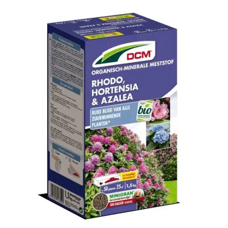 DCM Meststof Rhodo, Hortensia & Azalea 1,5 KG