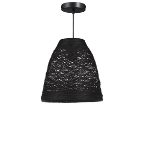 Diora hanging lamp recyled paper black - h25xd25,5cm