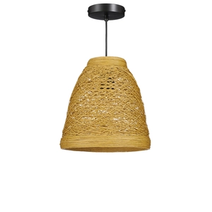 Diora hanging lamp recyled paper brown - h25xd25,5cm