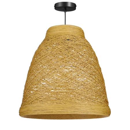 Diora hanging lamp recyled paper brown - h40xd40cm
