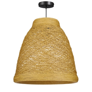 Diora hanging lamp recyled paper brown - h40xd40cm