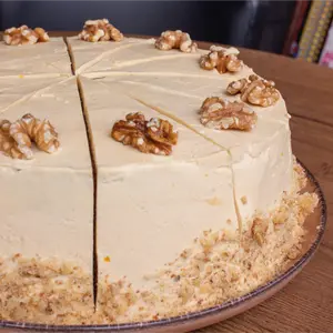 Hele mokka walnoot taart