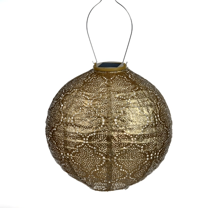 Lumiz Solar Lampion Bazaar Rond - 30 cm - GOUD - afbeelding 1