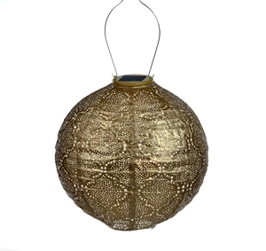 Lumiz Solar Lampion Bazaar Rond - 30 cm - GOUD - afbeelding 1