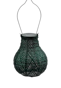 Lumiz Solar Lampion Ikat bulb - 16 cm - Groen