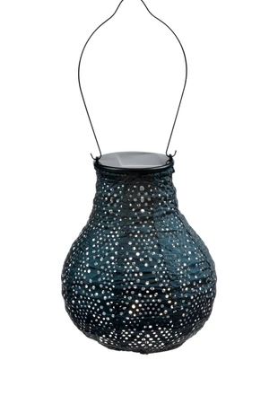 Lumiz Solar Lampion ikat bulb - 16 cm - Petrol - afbeelding 1