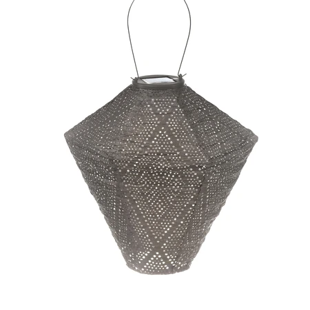 Lumiz Solar Lampion Ikat Diamant - 28 cm - taupe