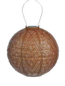 Lumiz Solar Lampion Ikat Rond - 30 cm - Koper - afbeelding 1