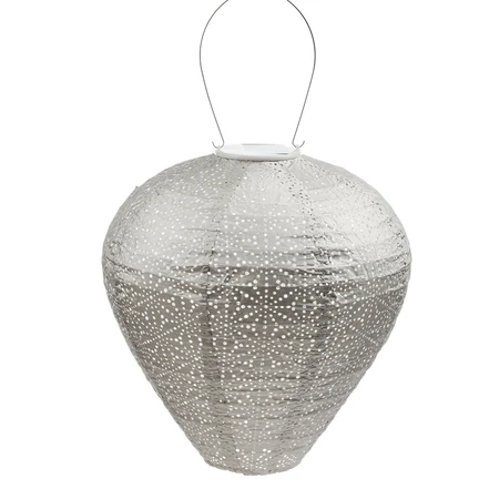 Lumiz Solar Lampion Sashiko  balloon  - 30 cm - licht taupe