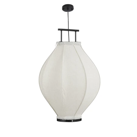 Pego hanging lamp off white frame black - h73xd54cm