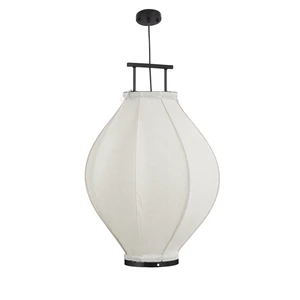 Pego hanging lamp off white frame black - h73xd54cm