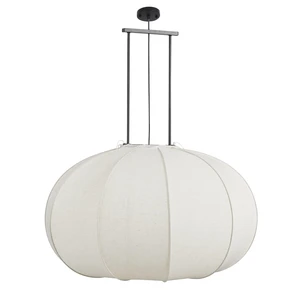 Pego hanging lamp off white frame black - h94xd83cm