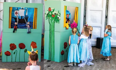 Poppentheater voorstelling