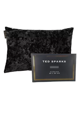 Ted Sparks kussen zwart 40cm x 60cm - afbeelding 1