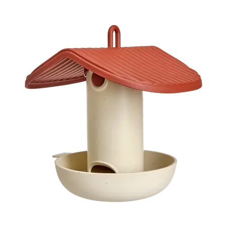 Voederhuis cosy toscaans rood - afbeelding 1