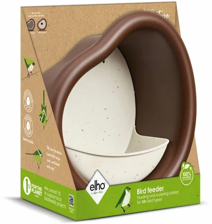 Voedersilo organic 25cm bruin - afbeelding 1