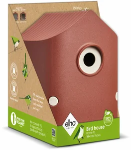 Vogelhuis cosy 18cm toscaans rood