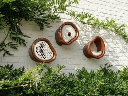 Vogelhuis organic 25cm bruin - afbeelding 2