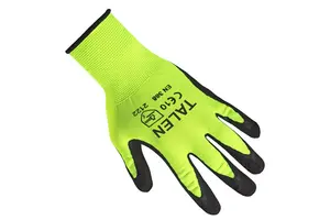 Werkhandschoenen latex geel - afbeelding 2