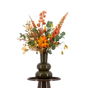 Zijden boeket 'Warm Amber' maat S